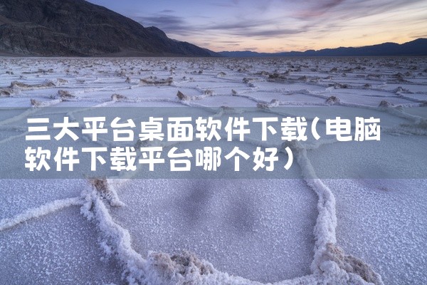 三大平台桌面软件下载