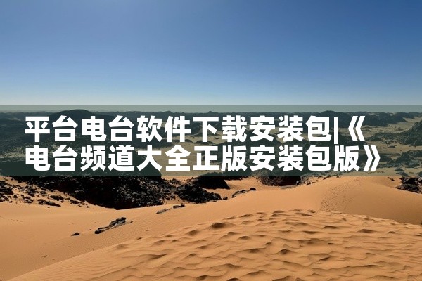 平台电台软件下载安装包
